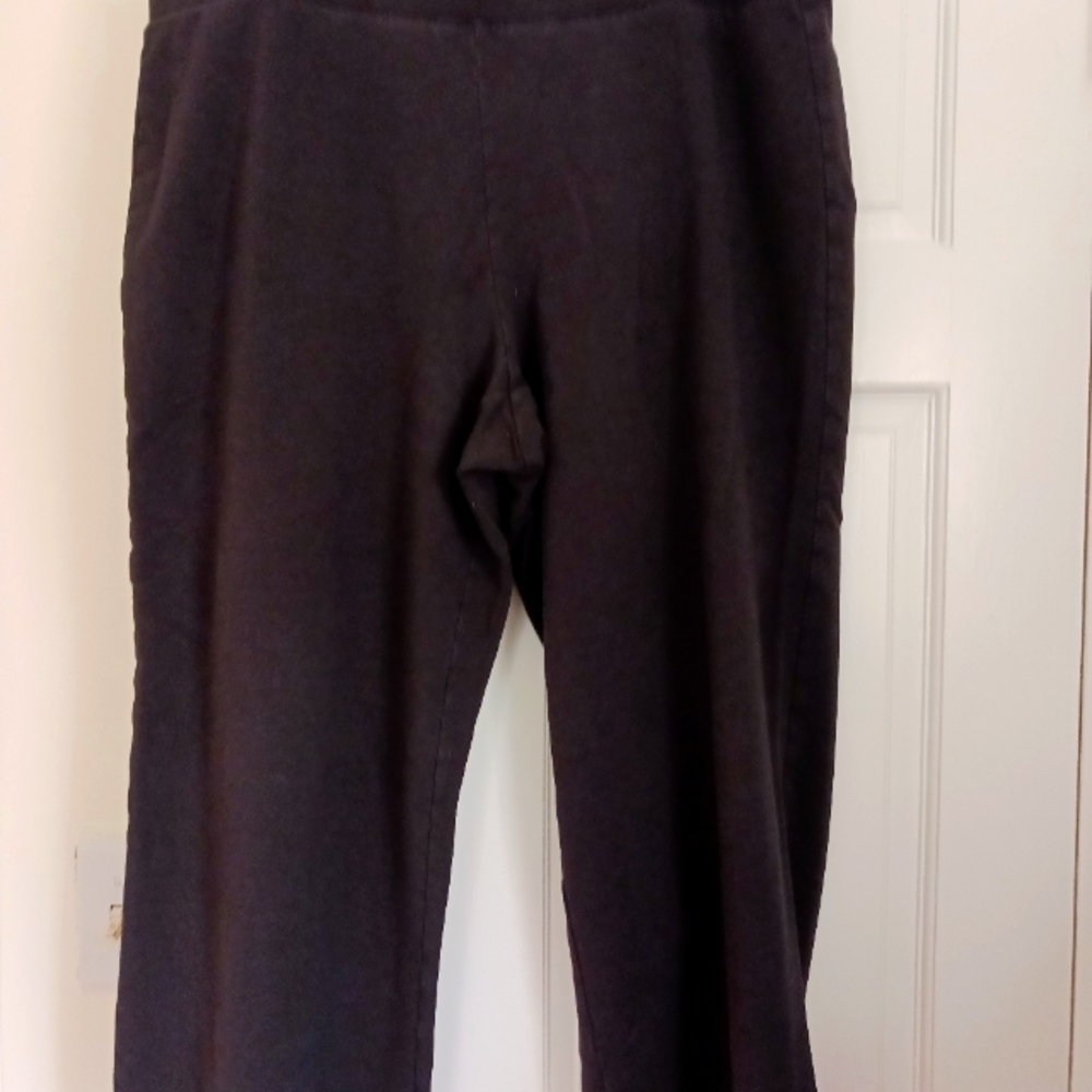 Talbots black full leg knit pant  size 2XP